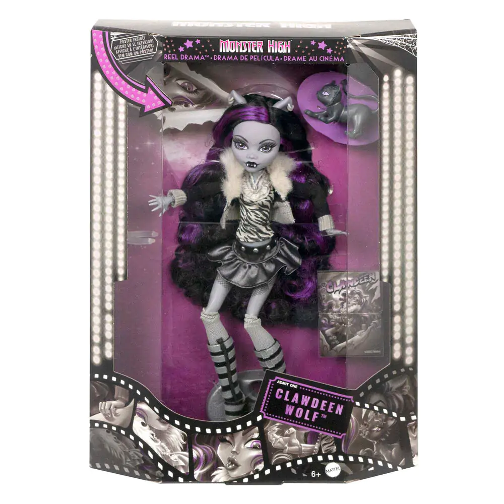 Monster High Reel Drama lutka Clawdeen Wolf fotografija proizvoda