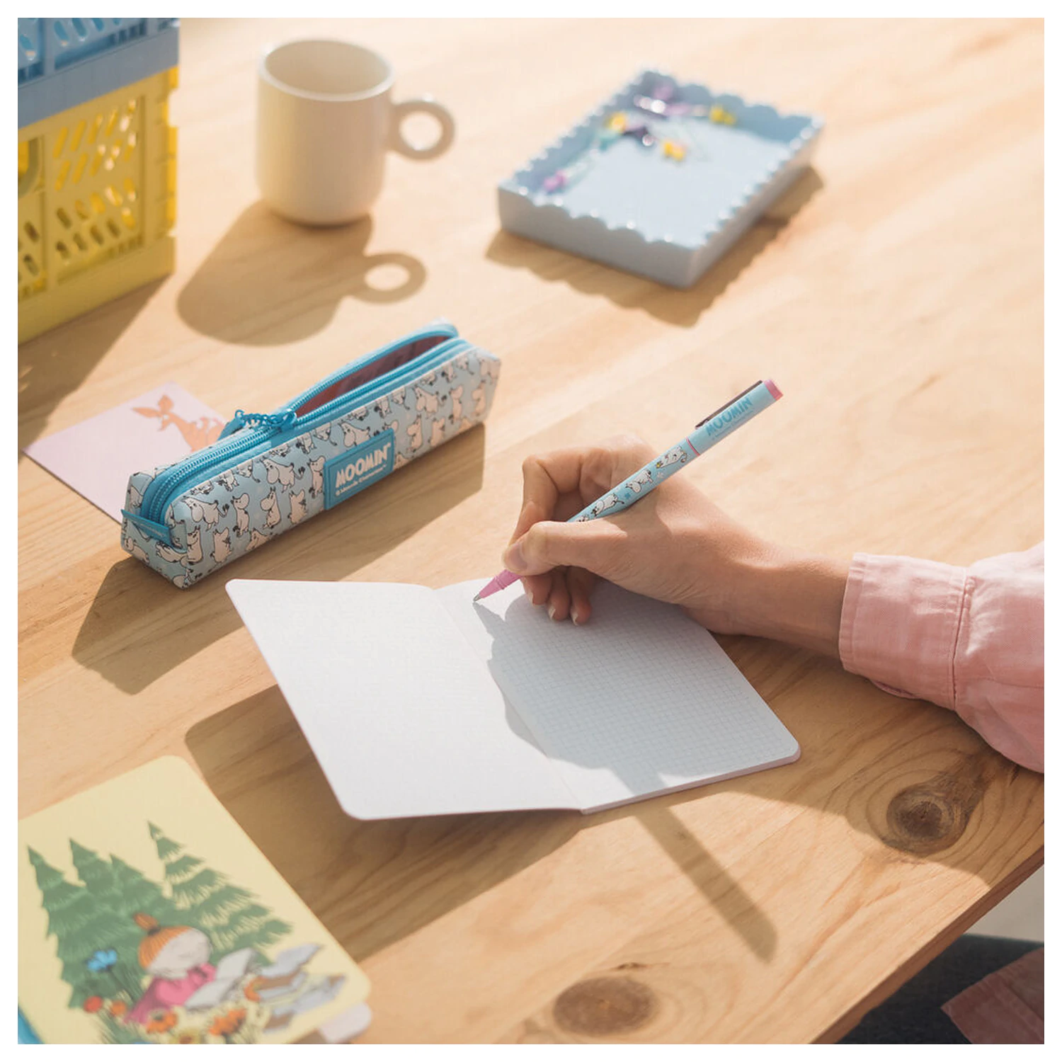 Moomin set pernica, kemijska olovka i olovka fotografija proizvoda