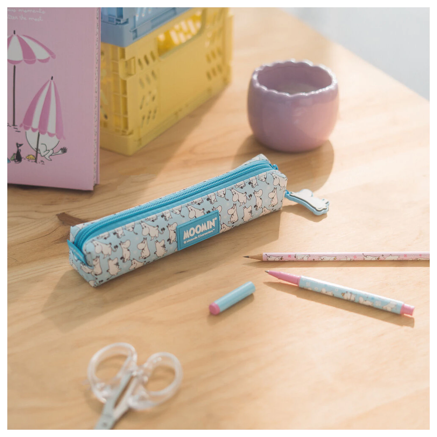 Moomin set pernica, kemijska olovka i olovka fotografija proizvoda