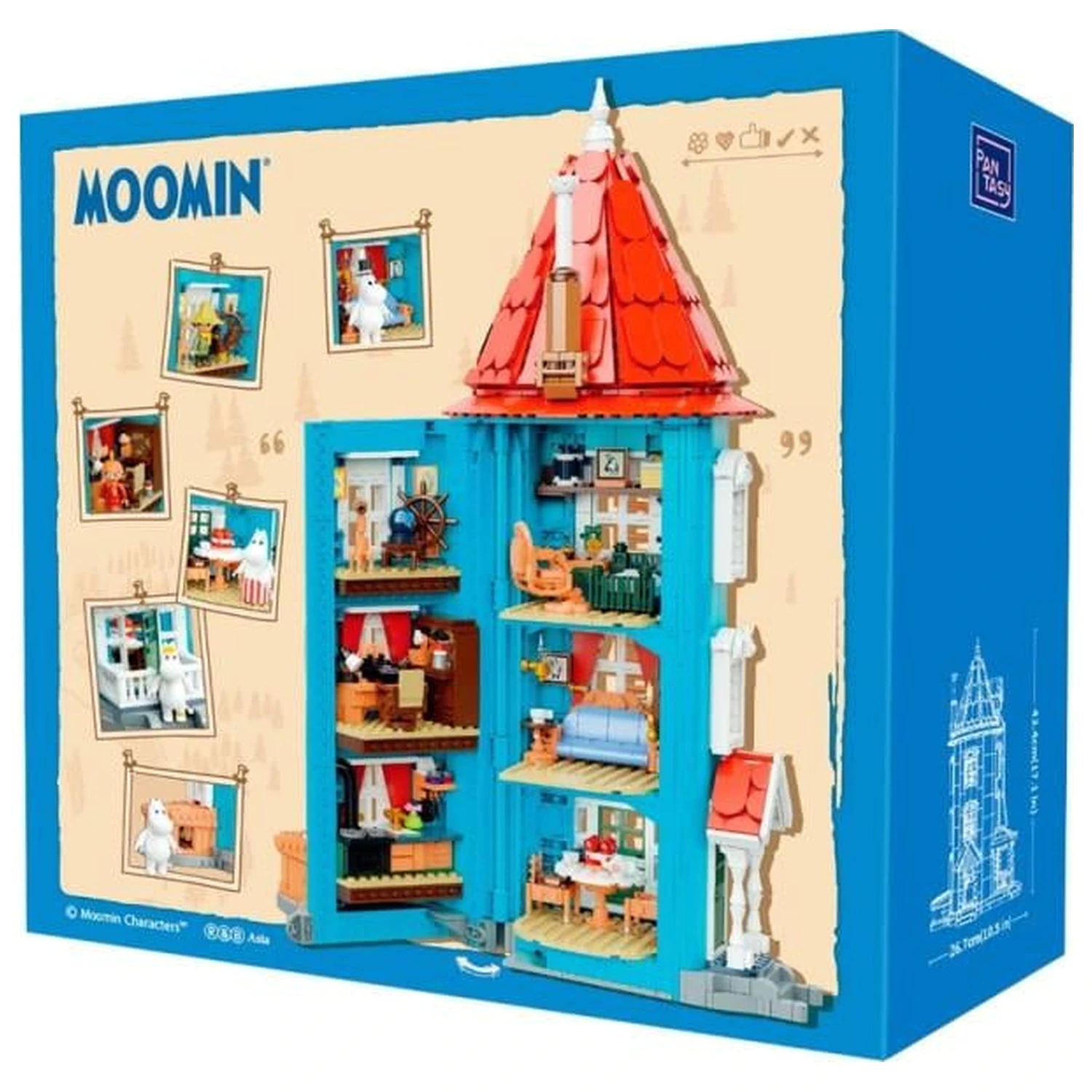 MOOMIN Moomin House kockice za građenje 1757 komada fotografija proizvoda