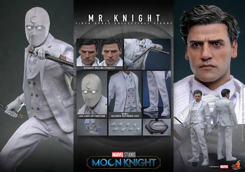 Moon Knight akcijska figura 1/6 Mr. Knight 29 cm fotografija proizvoda