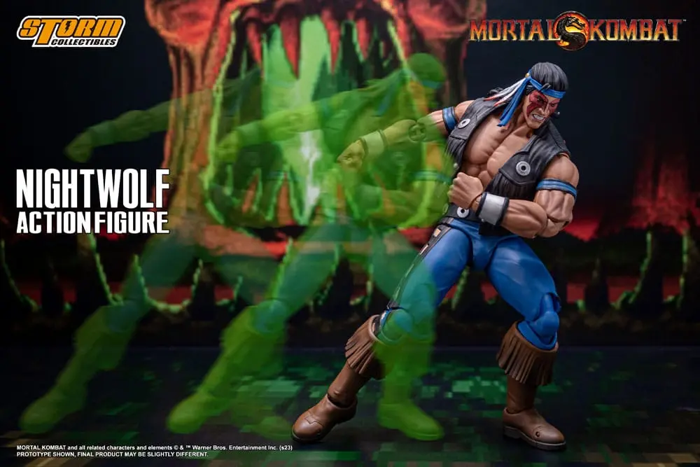 Mortal Kombat akcijska figura 1/12 Nightwolf 18 cm fotografija proizvoda