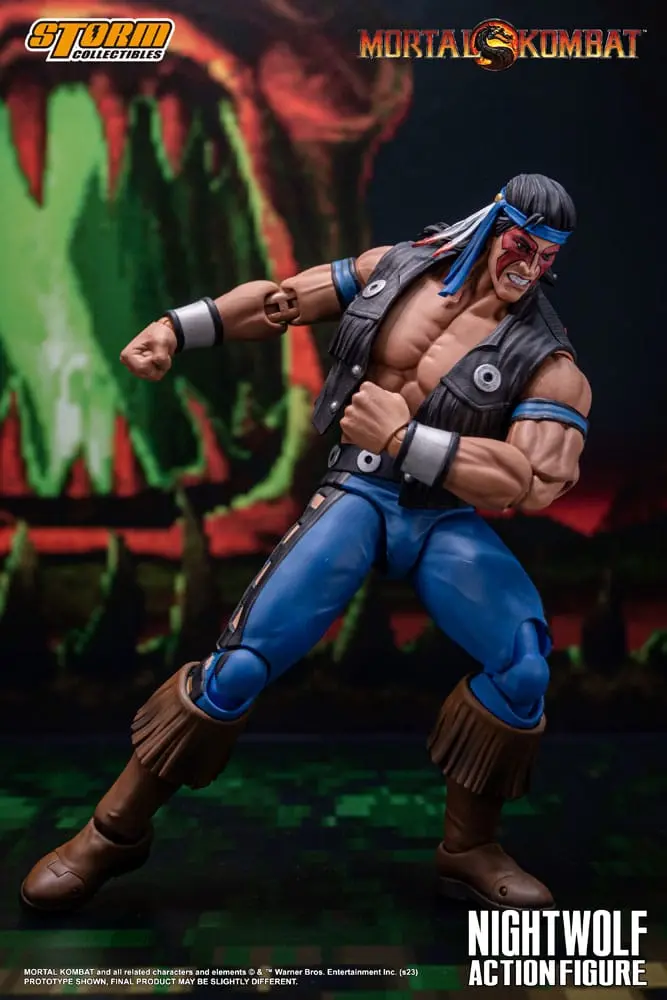 Mortal Kombat akcijska figura 1/12 Nightwolf 18 cm fotografija proizvoda