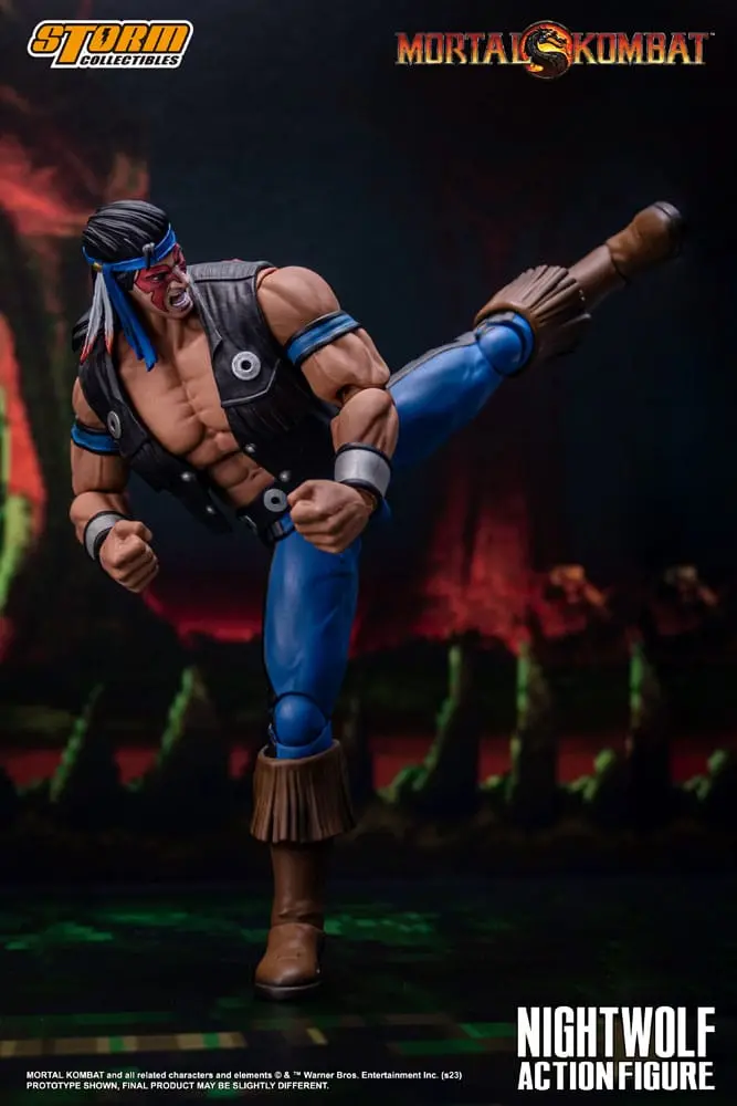 Mortal Kombat akcijska figura 1/12 Nightwolf 18 cm fotografija proizvoda