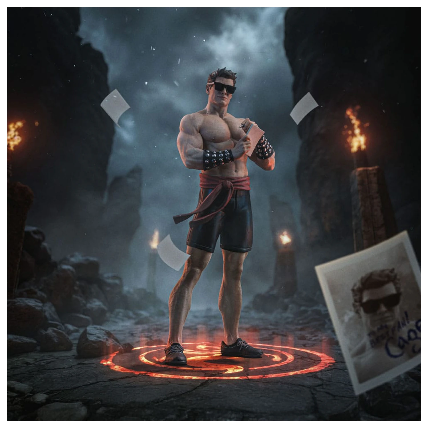 Mortal Kombat Art Scale Statua 1/10 Johnny Cage 24 cm fotografija proizvoda