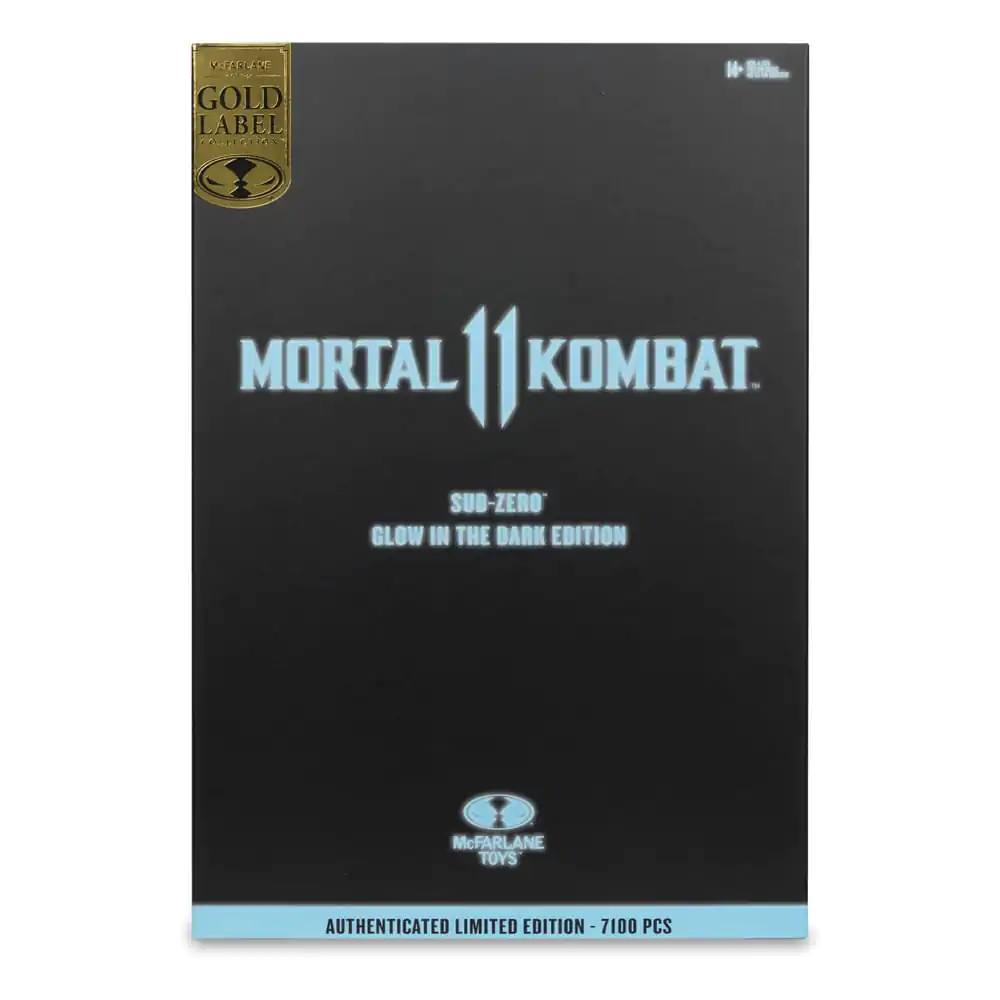 Mortal Kombat figura akcije Glow in the Dark Edition Sub-Zero (Gold Label) 18 cm fotografija proizvoda