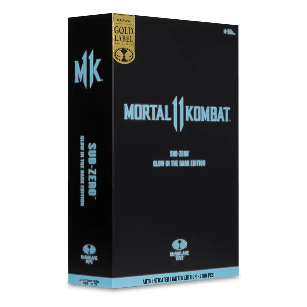 Mortal Kombat figura akcije Glow in the Dark Edition Sub-Zero (Gold Label) 18 cm fotografija proizvoda