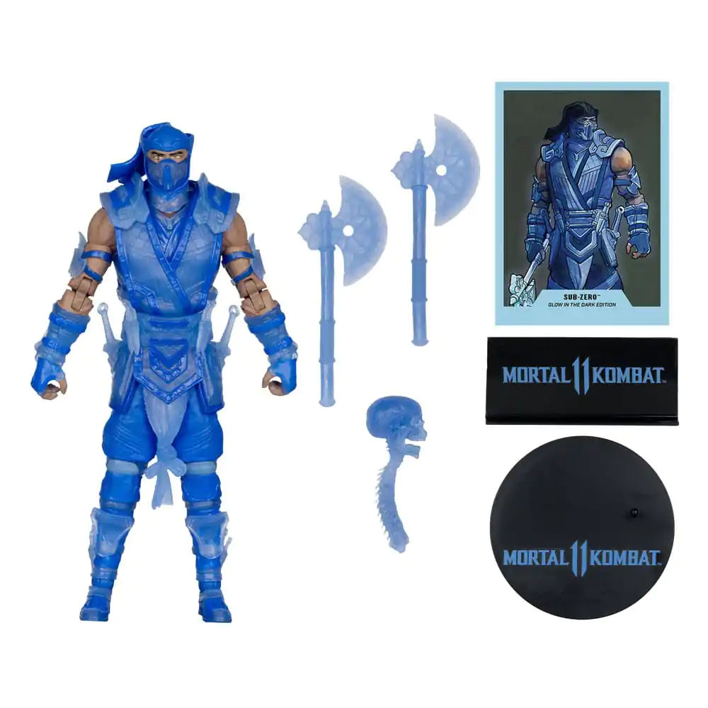 Mortal Kombat figura akcije Glow in the Dark Edition Sub-Zero (Gold Label) 18 cm fotografija proizvoda