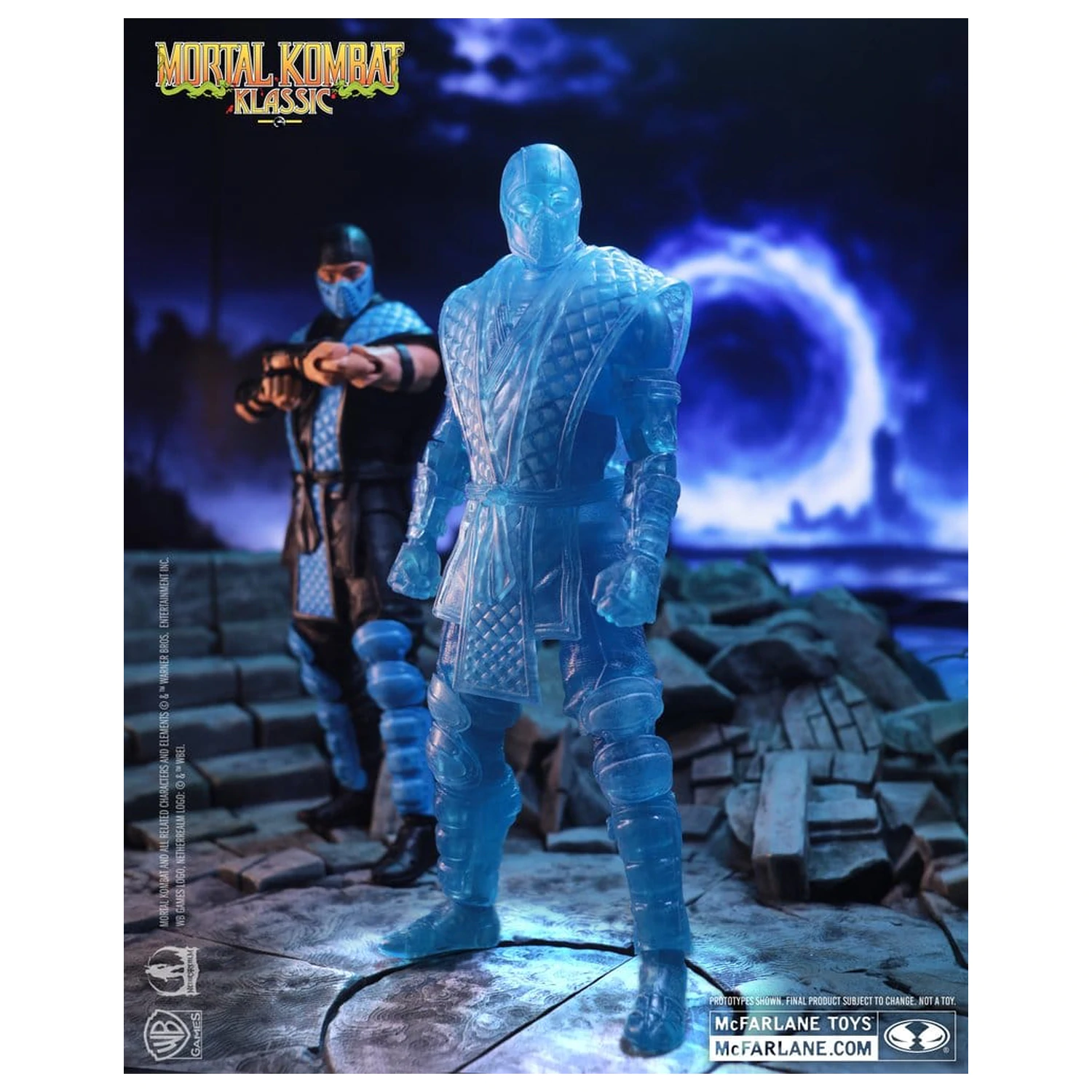 Mortal Kombat Klassic akcijska figura Sub-Zero (Ice Clone) 18 cm fotografija proizvoda