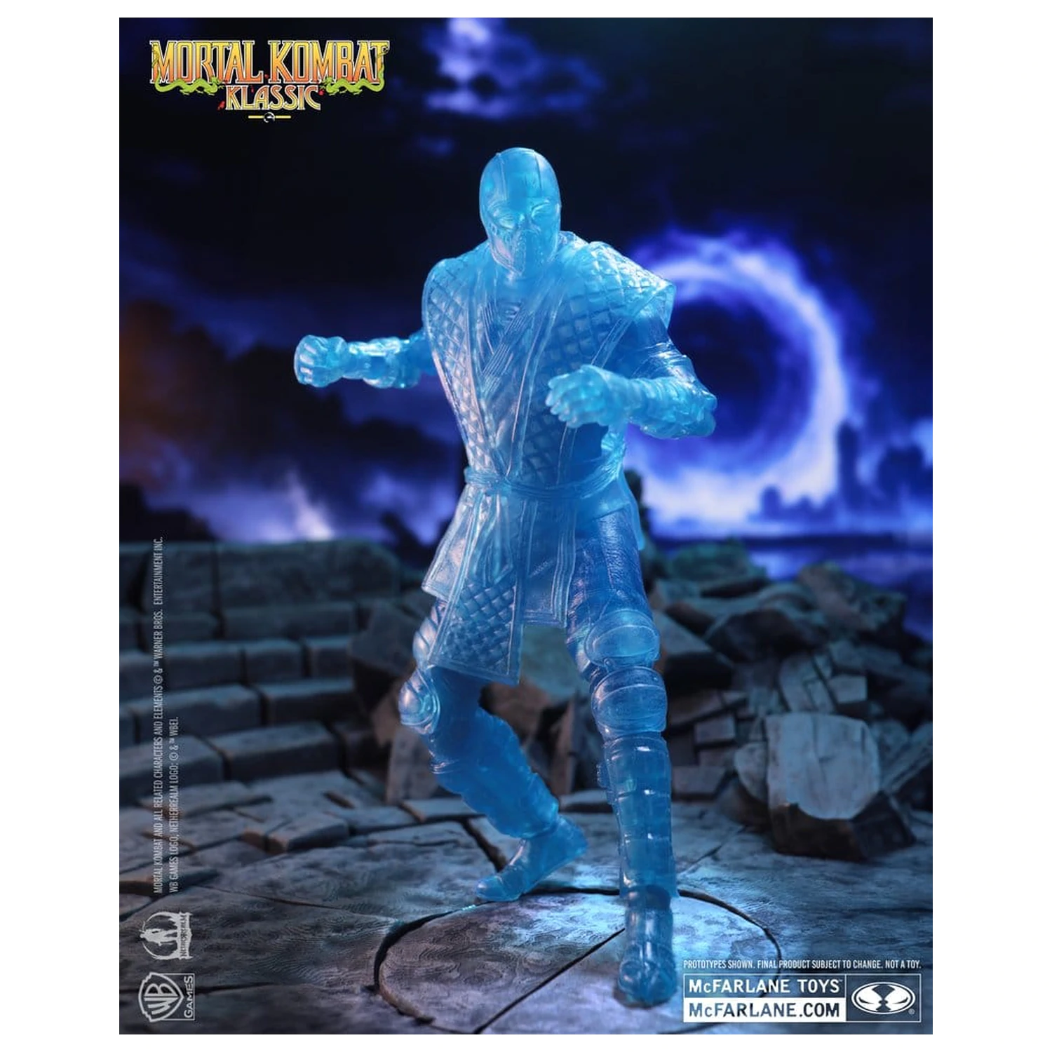 Mortal Kombat Klassic akcijska figura Sub-Zero (Ice Clone) 18 cm fotografija proizvoda