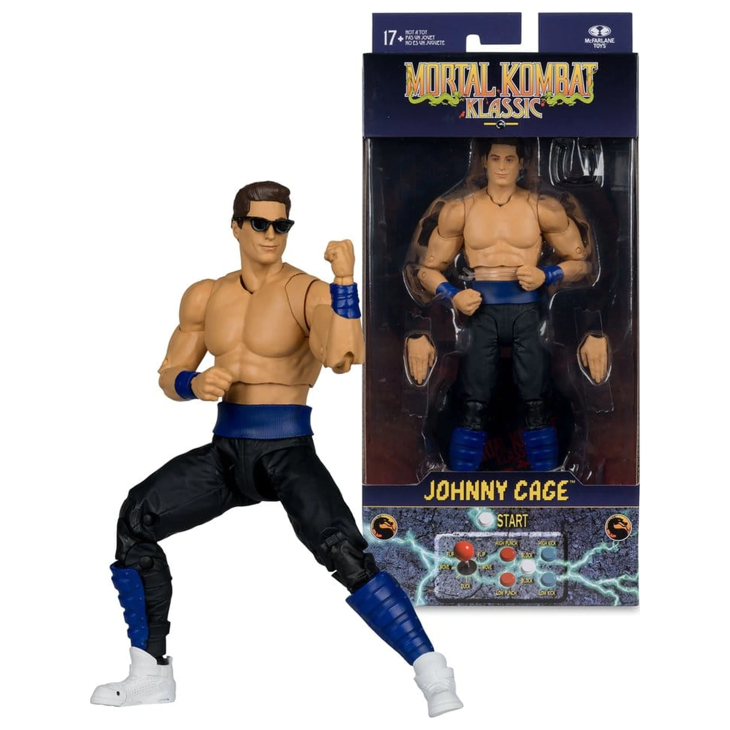 Mortal Kombat Klassics Action Figure Johnny Cage 19 cm fotografija proizvoda