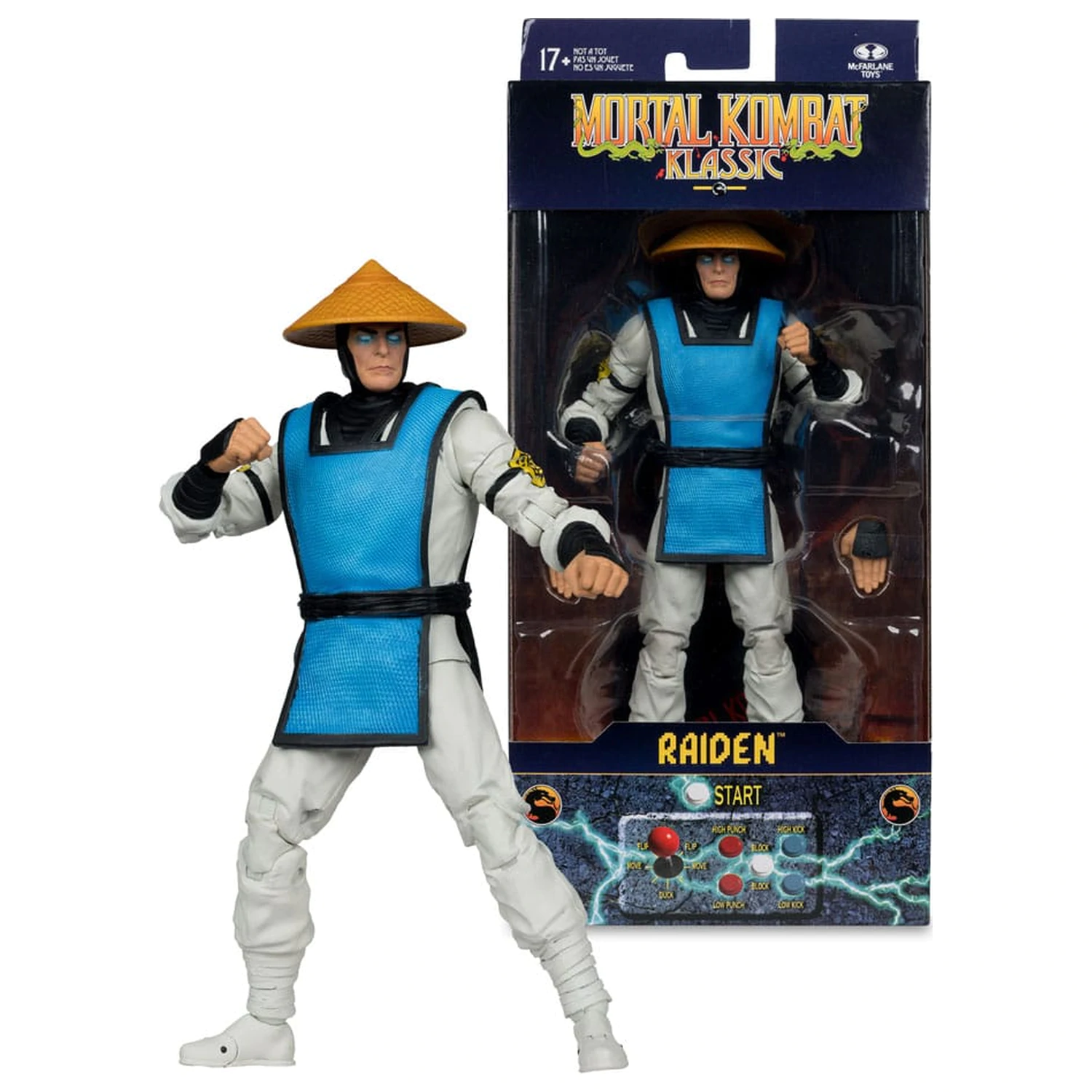 Mortal Kombat Klassiks akcijska figura Raiden 18 cm fotografija proizvoda