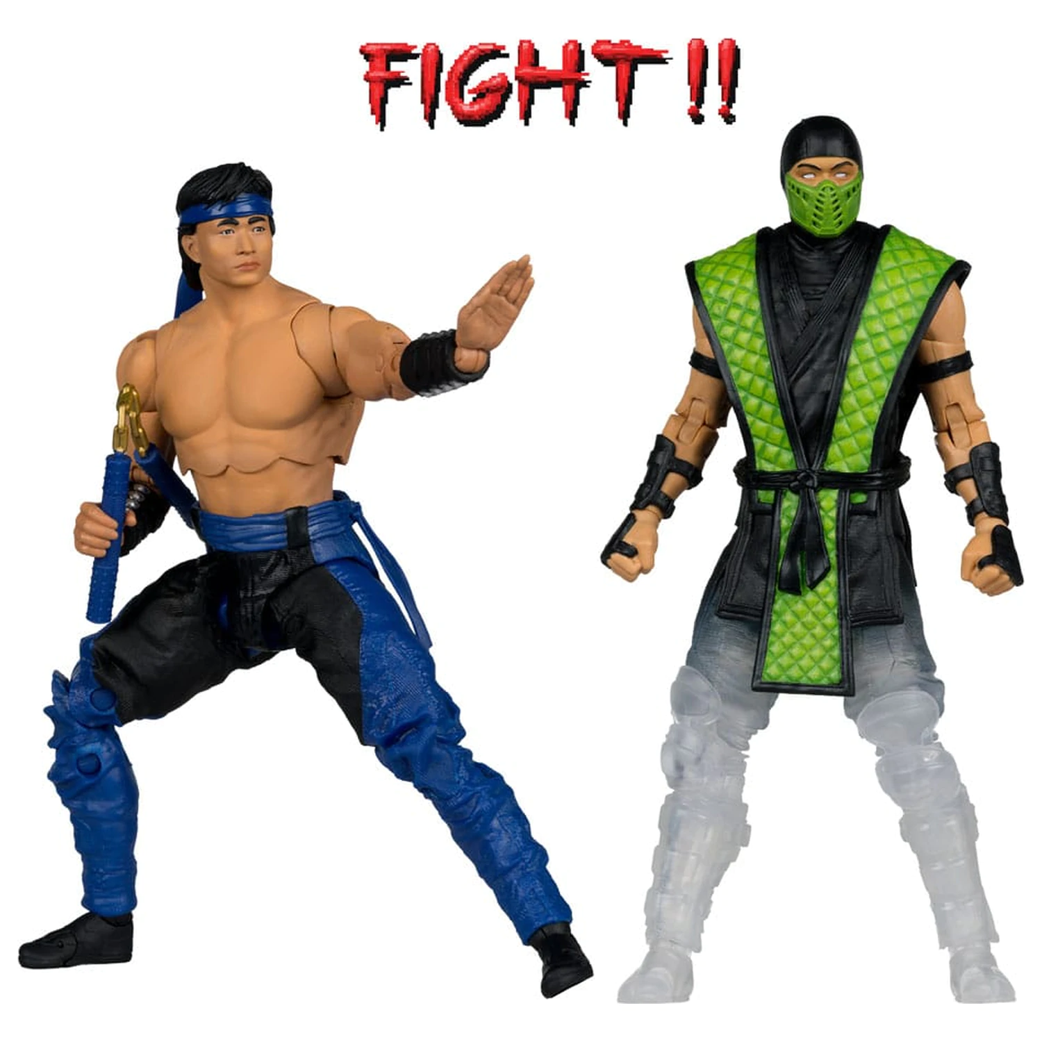 Mortal Kombat akcijska figura paket od 2 komada Liu Kang vs. Reptile (Klassics) 18 cm fotografija proizvoda