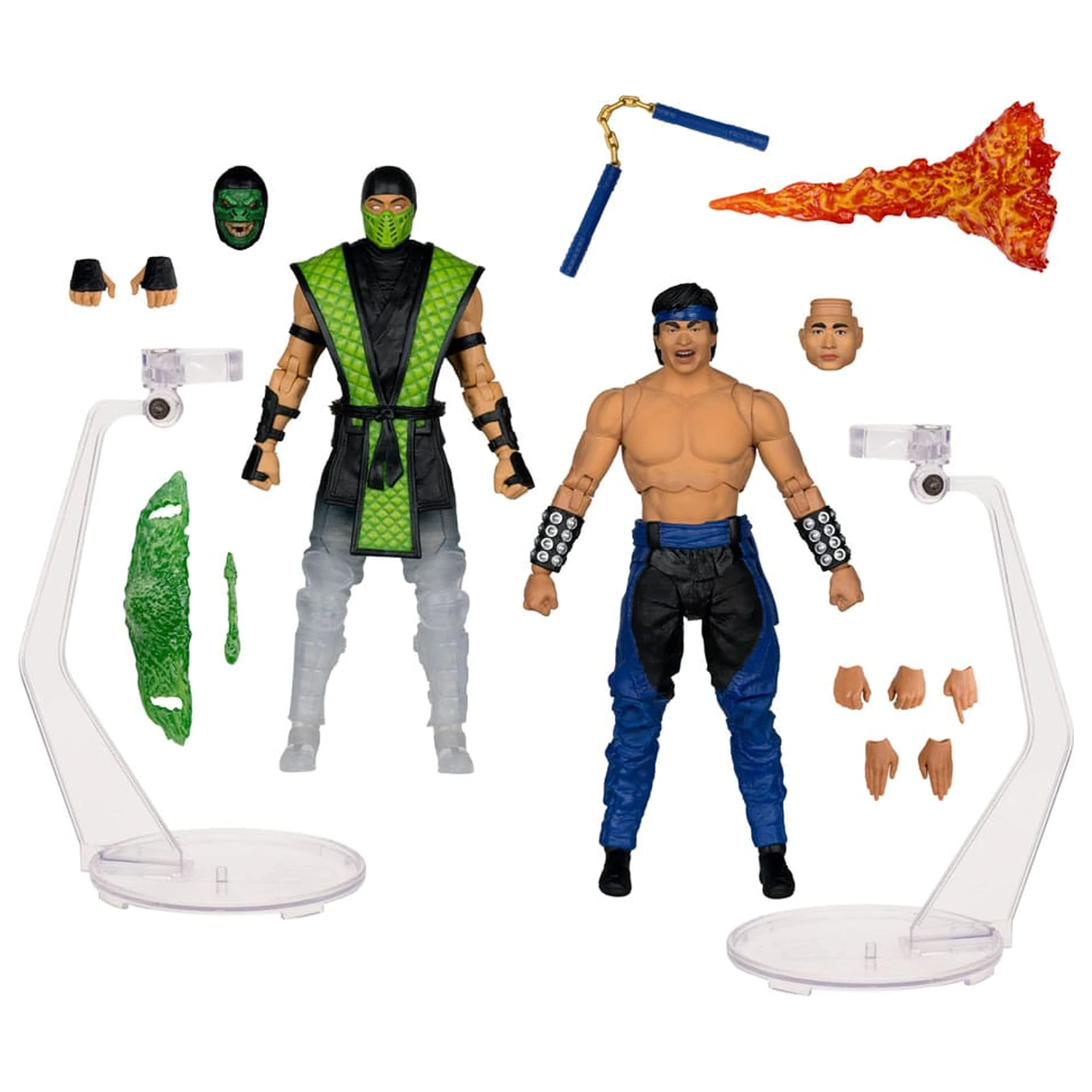 Mortal Kombat akcijska figura paket od 2 komada Liu Kang vs. Reptile (Klassics) 18 cm fotografija proizvoda
