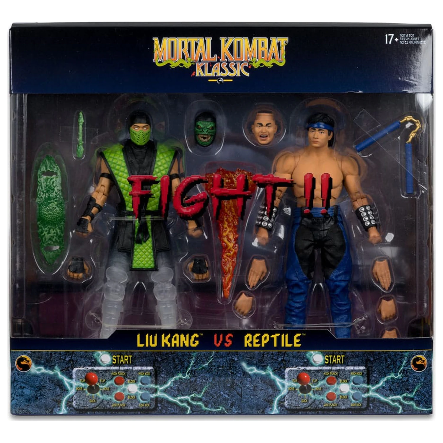 Mortal Kombat akcijska figura paket od 2 komada Liu Kang vs. Reptile (Klassics) 18 cm fotografija proizvoda