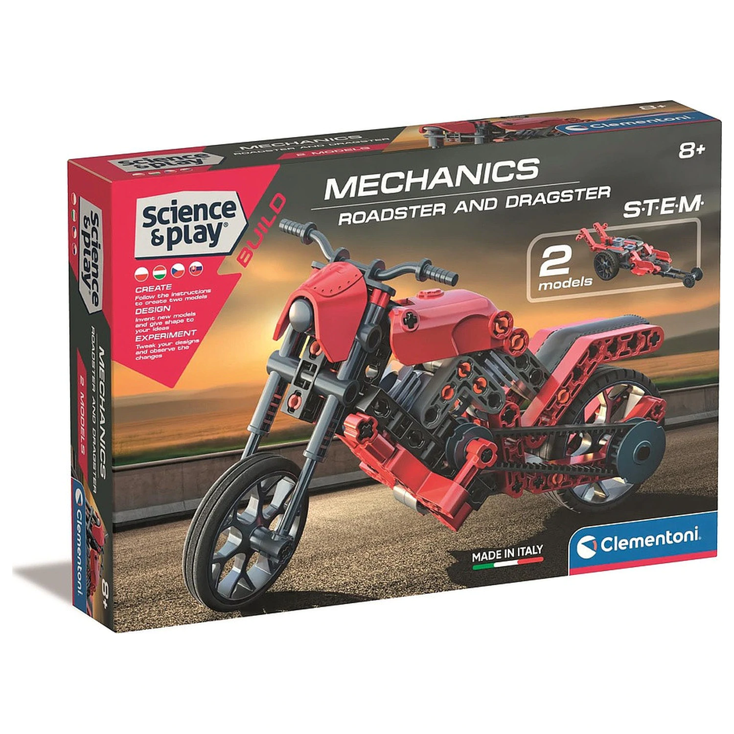 Igračka za sastavljanje automobila: motor, roadster, dragster za utrke fotografija proizvoda