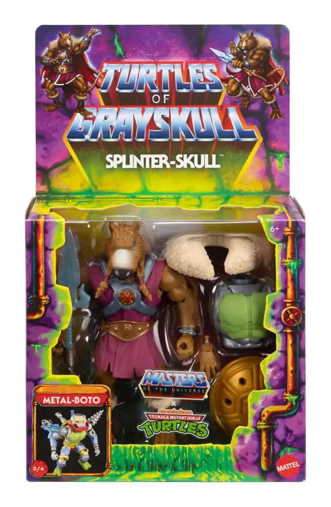 MOTU x TMNT: Turtles of Grayskull Deluxe akcijska figura Splinter-Skull 14 cm fotografija proizvoda