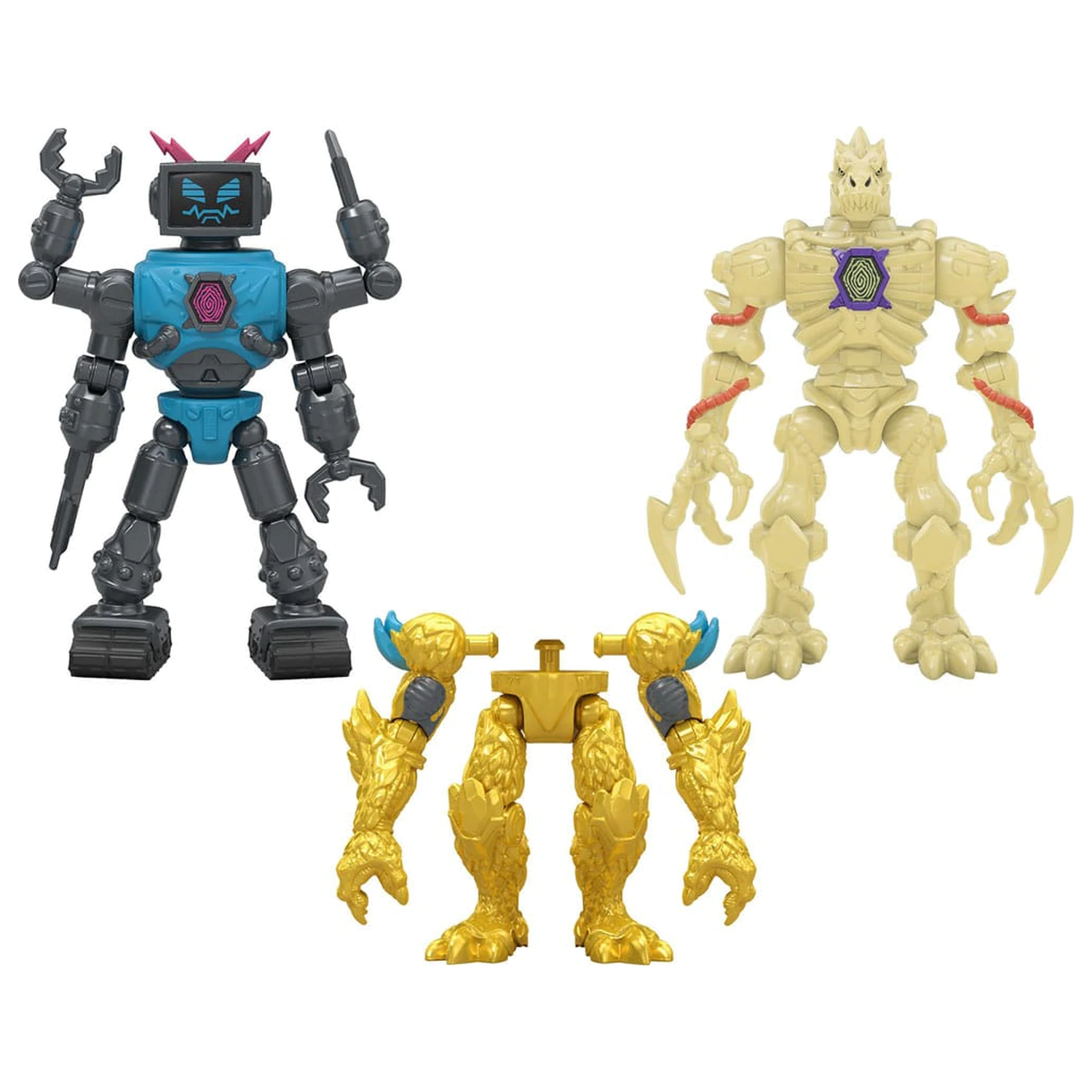 Mr. Beast Lab Hybrids Series 2 Mini figurice u pakiranju od 2 komada Lab-Bot vs Gid Skeleton 11 cm fotografija proizvoda