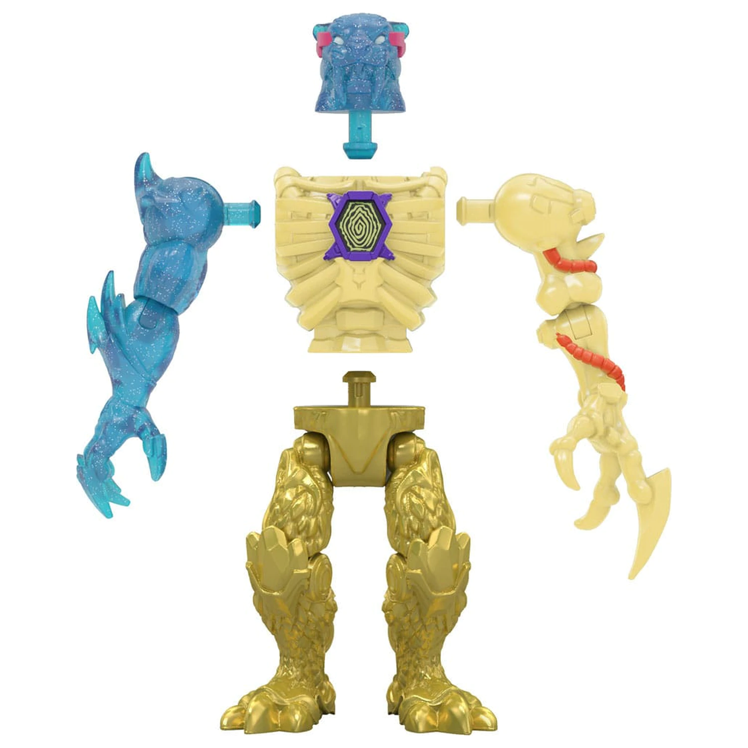 Mr. Beast Lab Hybrids Series 2 Mini figurice u pakiranju od 2 komada Lab-Bot vs Gid Skeleton 11 cm fotografija proizvoda