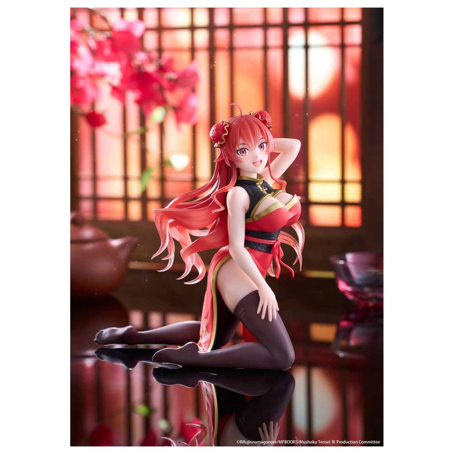 Mushoku Tensei: Jobless Reincarnation Desktop Cute PVC figurica Eris Greyrat (Chinese Dress Ver.) 13 cm fotografija proizvoda
