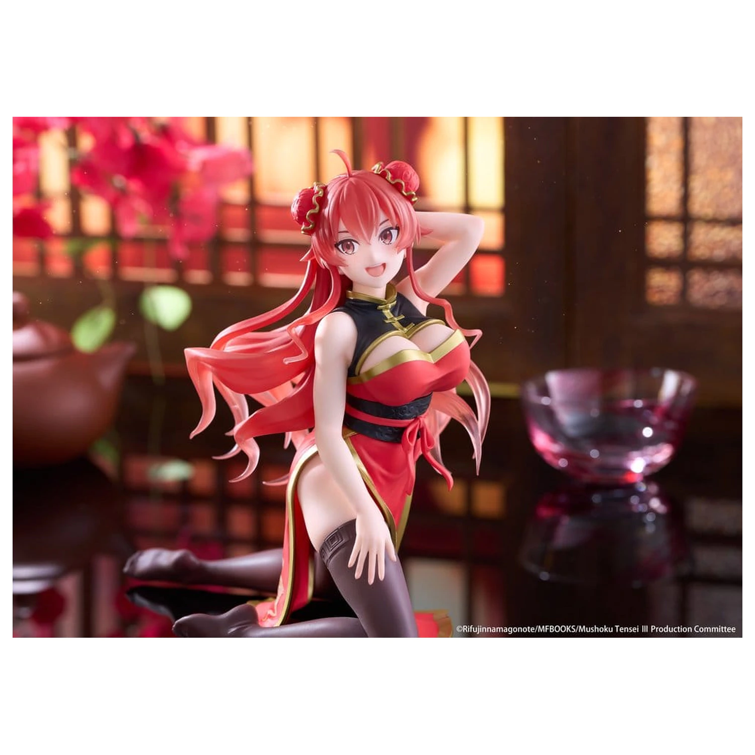 Mushoku Tensei: Jobless Reincarnation Desktop Cute PVC figurica Eris Greyrat (Chinese Dress Ver.) 13 cm fotografija proizvoda
