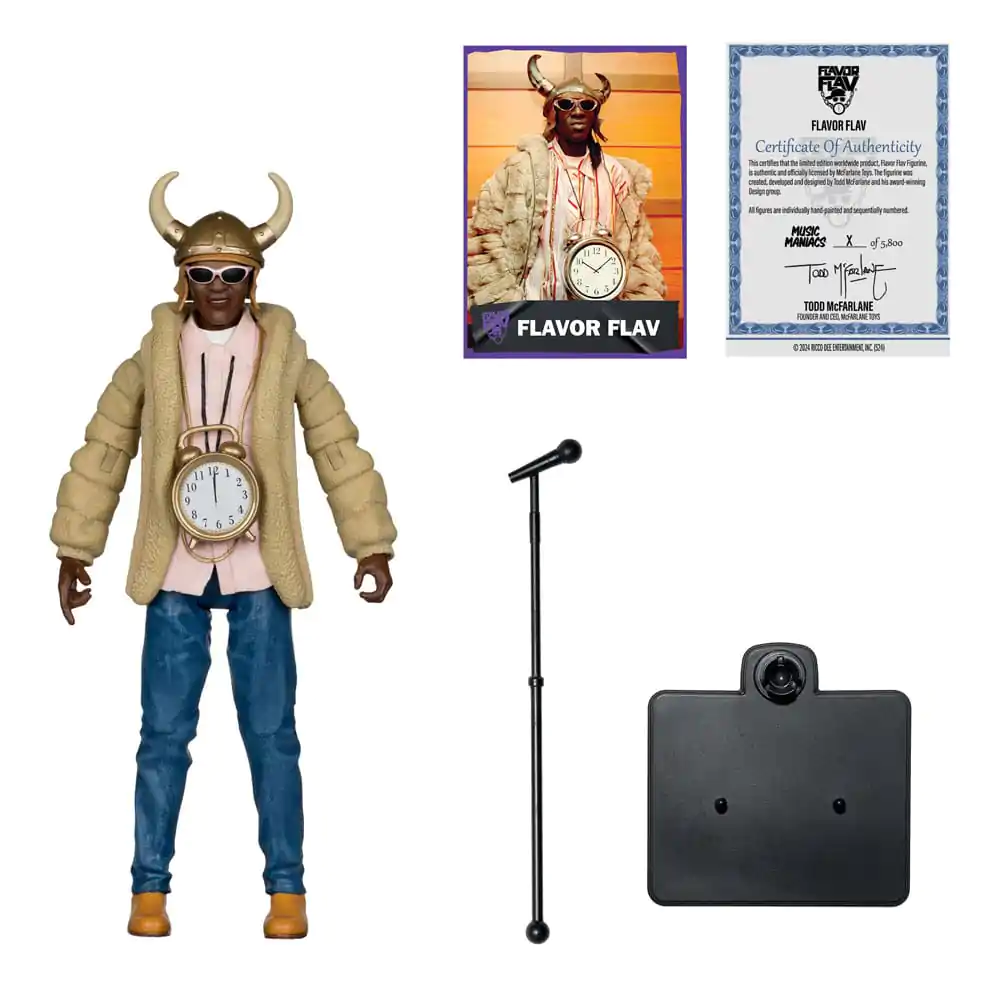 Music Maniacs Hip Hop akcijska figura Flavor Flav 16 cm fotografija proizvoda