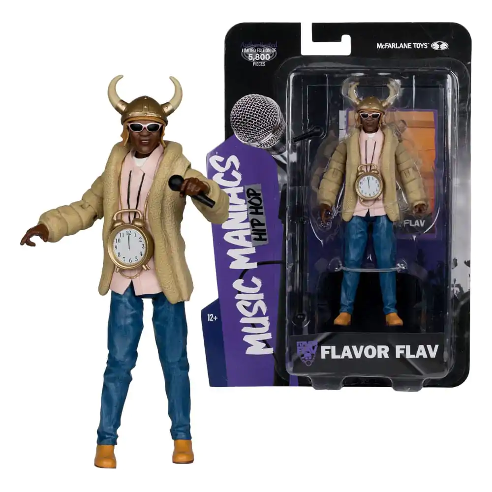 Music Maniacs Hip Hop akcijska figura Flavor Flav 16 cm fotografija proizvoda