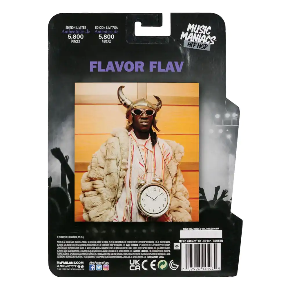 Music Maniacs Hip Hop akcijska figura Flavor Flav 16 cm fotografija proizvoda