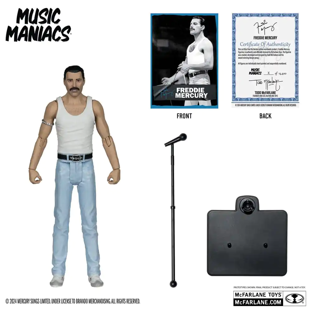 Music Maniacs Rock akcijska figura Freddie Mercury 15 cm fotografija proizvoda