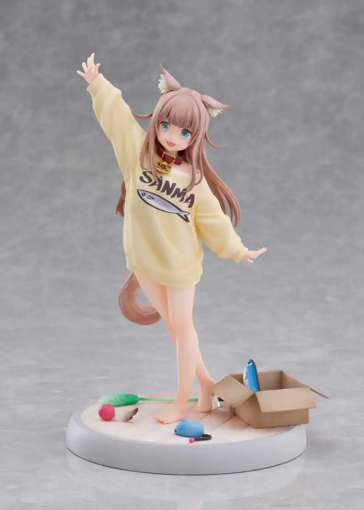 Moj Mačak je Kawaii Djevojka Kip 1/6 Kinako Play With Ver. AmiAmi 21 cm fotografija proizvoda