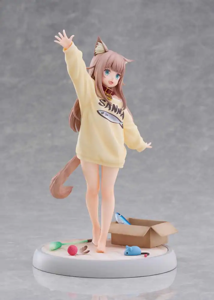 Moj Mačak je Kawaii Djevojka Kip 1/6 Kinako Play With Ver. AmiAmi 21 cm fotografija proizvoda