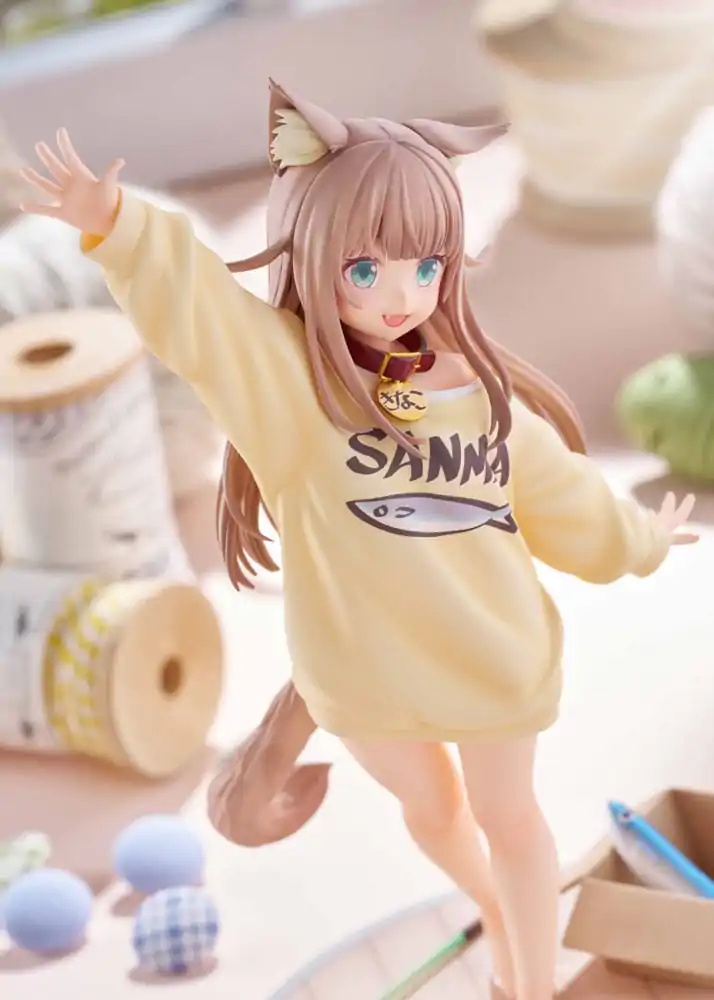 Moj Mačak je Kawaii Djevojka Kip 1/6 Kinako Play With Ver. AmiAmi 21 cm fotografija proizvoda