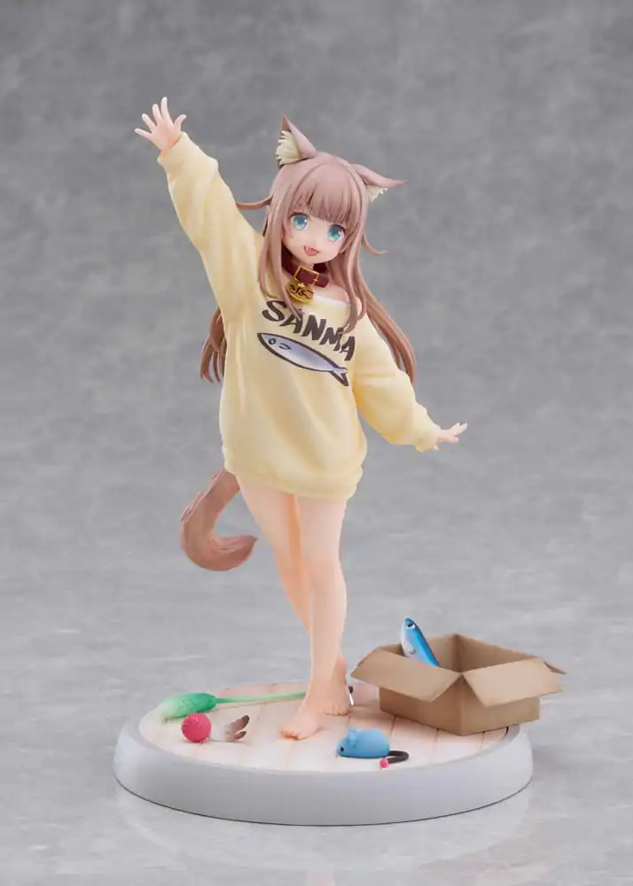 Moj Mačak je Kawaii Djevojka Kip 1/6 Kinako Play With Ver. AmiAmi 21 cm fotografija proizvoda