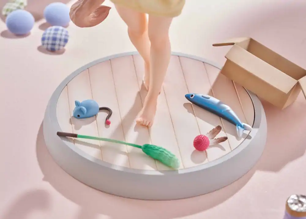 Moj Mačak je Kawaii Djevojka Kip 1/6 Kinako Play With Ver. AmiAmi 21 cm fotografija proizvoda