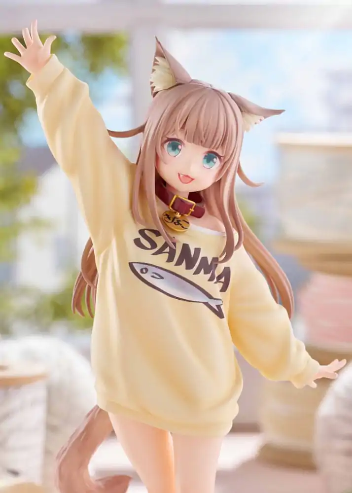 Moj Mačak je Kawaii Djevojka Kip 1/6 Kinako Play With Ver. AmiAmi 21 cm fotografija proizvoda