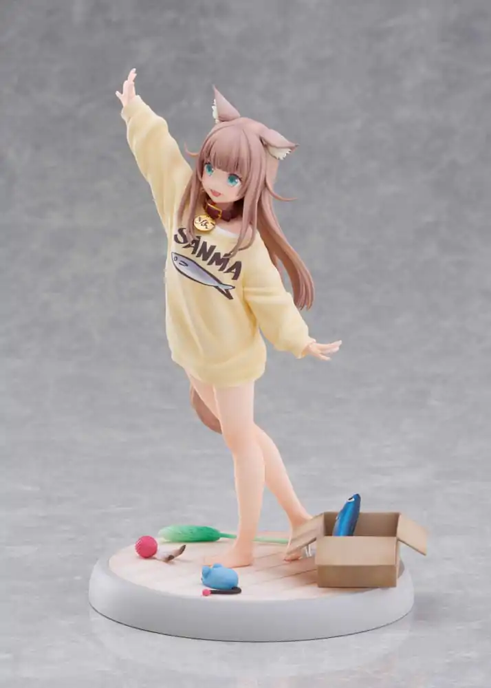 Moj Mačak je Kawaii Djevojka Kip 1/6 Kinako Play With Ver. AmiAmi 21 cm fotografija proizvoda