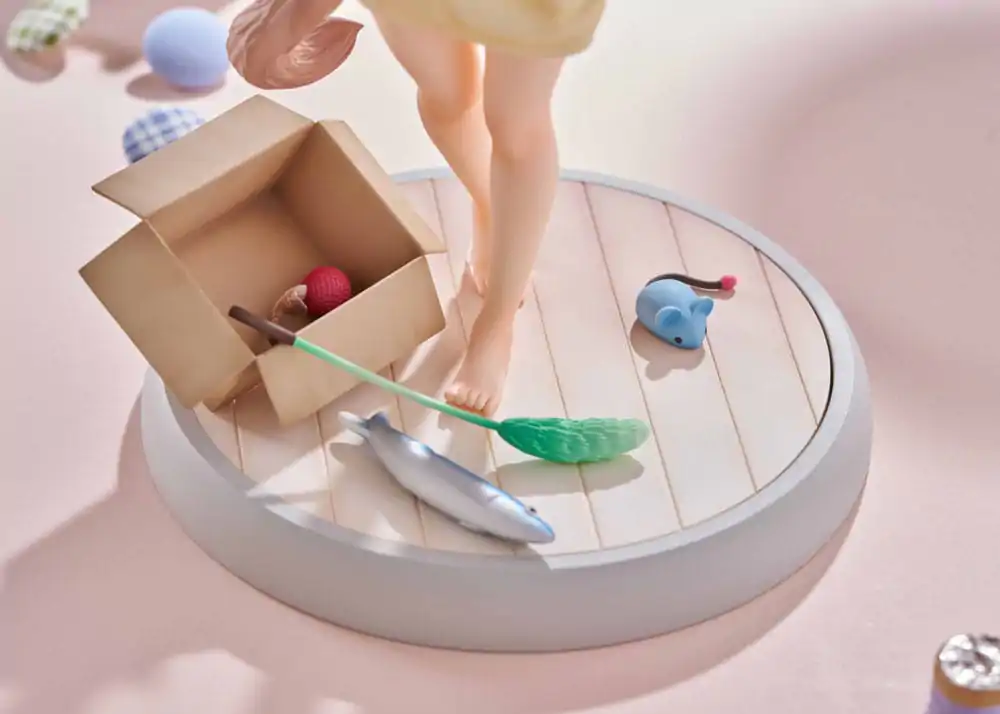 Moj Mačak je Kawaii Djevojka Kip 1/6 Kinako Play With Ver. AmiAmi 21 cm fotografija proizvoda