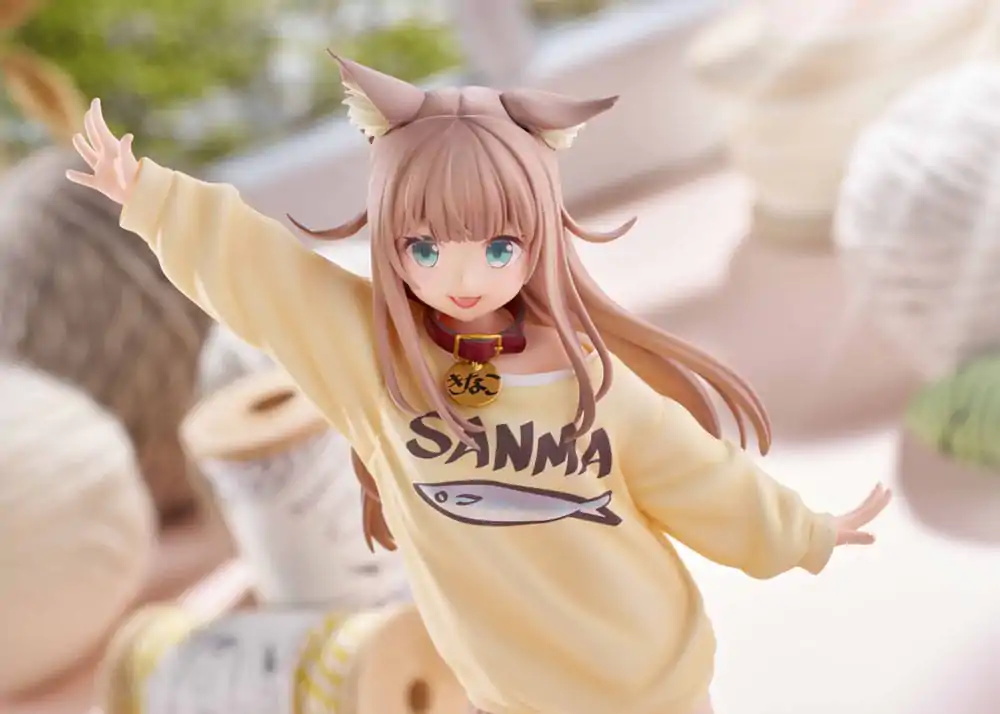 Moj Mačak je Kawaii Djevojka Kip 1/6 Kinako Play With Ver. AmiAmi 21 cm fotografija proizvoda