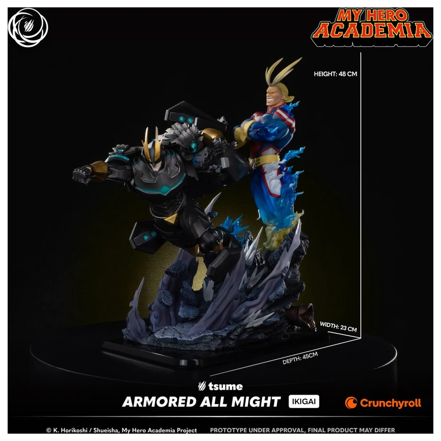 My Hero Academia Armored All Might statua Ikigai 1/6 Tsume 48cm fotografija proizvoda