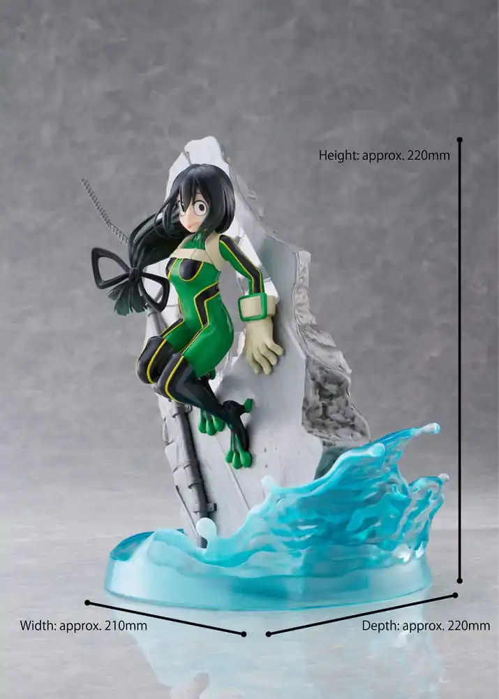 My Hero Academia Dressta PVC kipić Tsuyu Asui 22 cm fotografija proizvoda