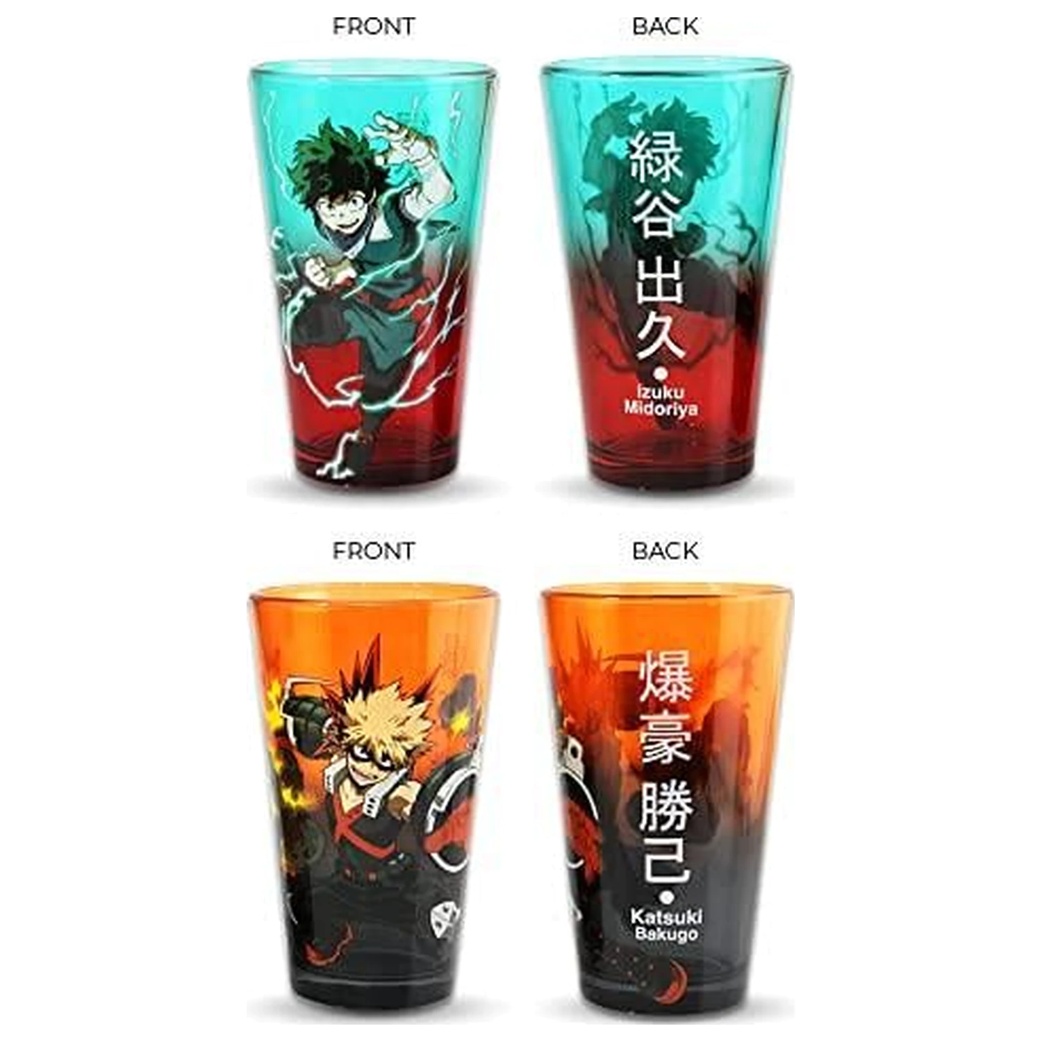 My Hero Academia Izuku & Bakugo set od 2 čaše 450ml fotografija proizvoda