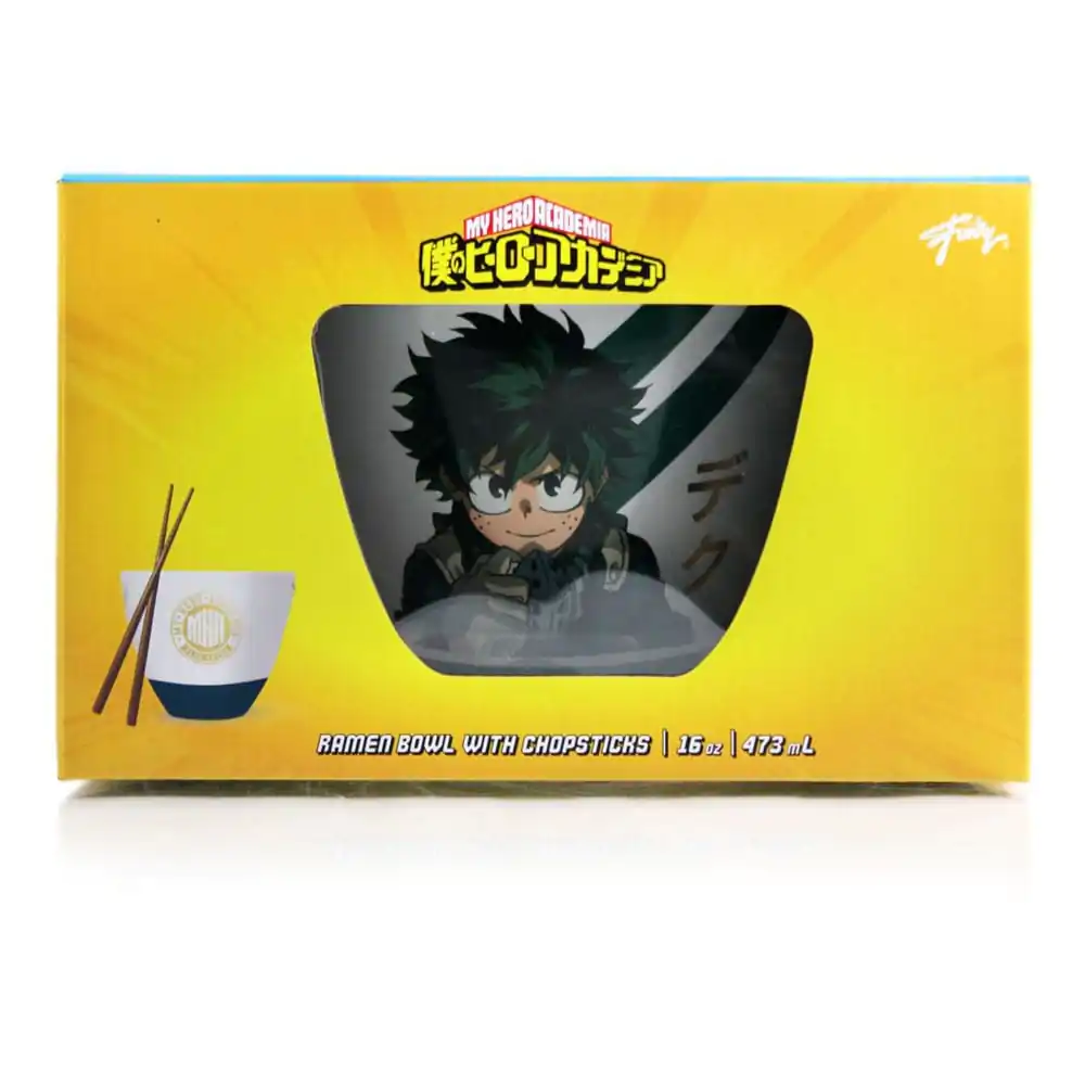 My Hero Academia zdjela za ramen s štapićima Izuku Midoriya 473 ml fotografija proizvoda