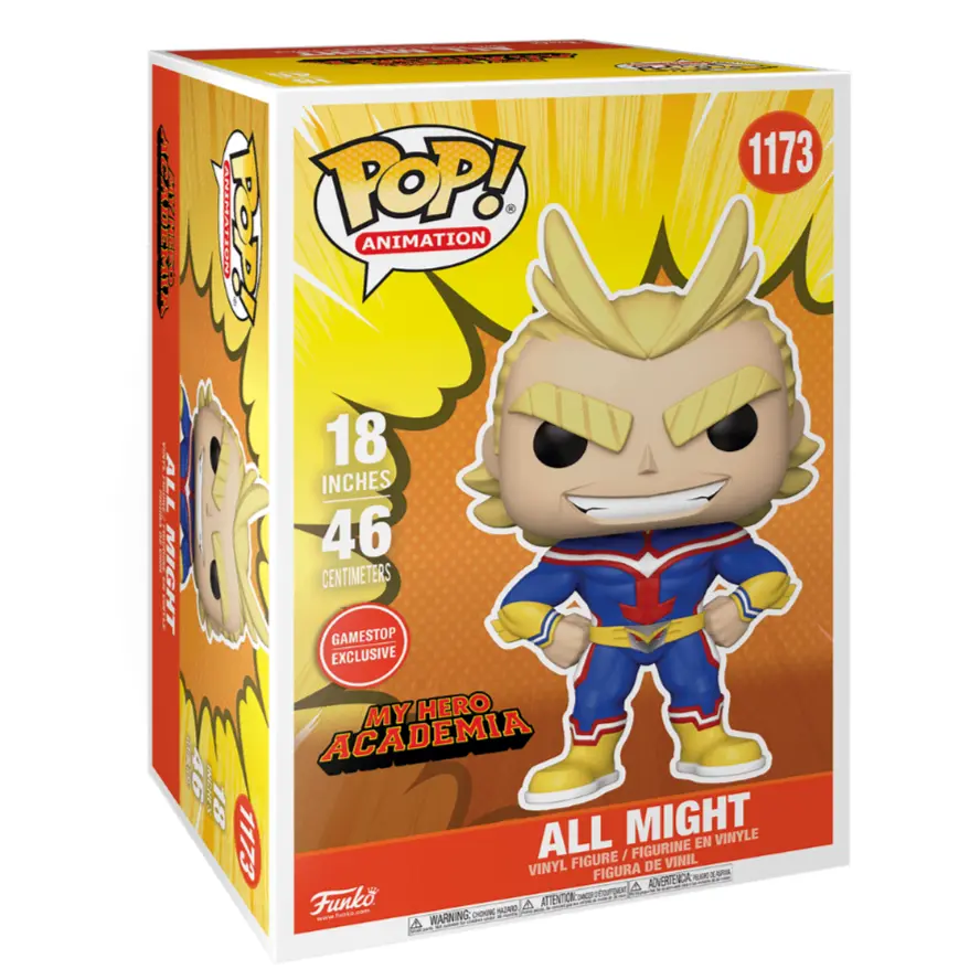 My Hero Academia Super Sized POP! Animation Vinyl Figure All Might 46 cm - Vinyl figura fotografija proizvoda