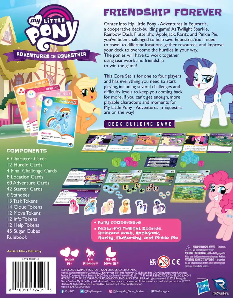 My Little Pony card game igra s kartama Deck-Building Adventures in Equestria *Englische Version* fotografija proizvoda