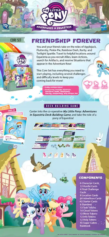 My Little Pony card game igra s kartama Deck-Building Adventures in Equestria *Englische Version* fotografija proizvoda