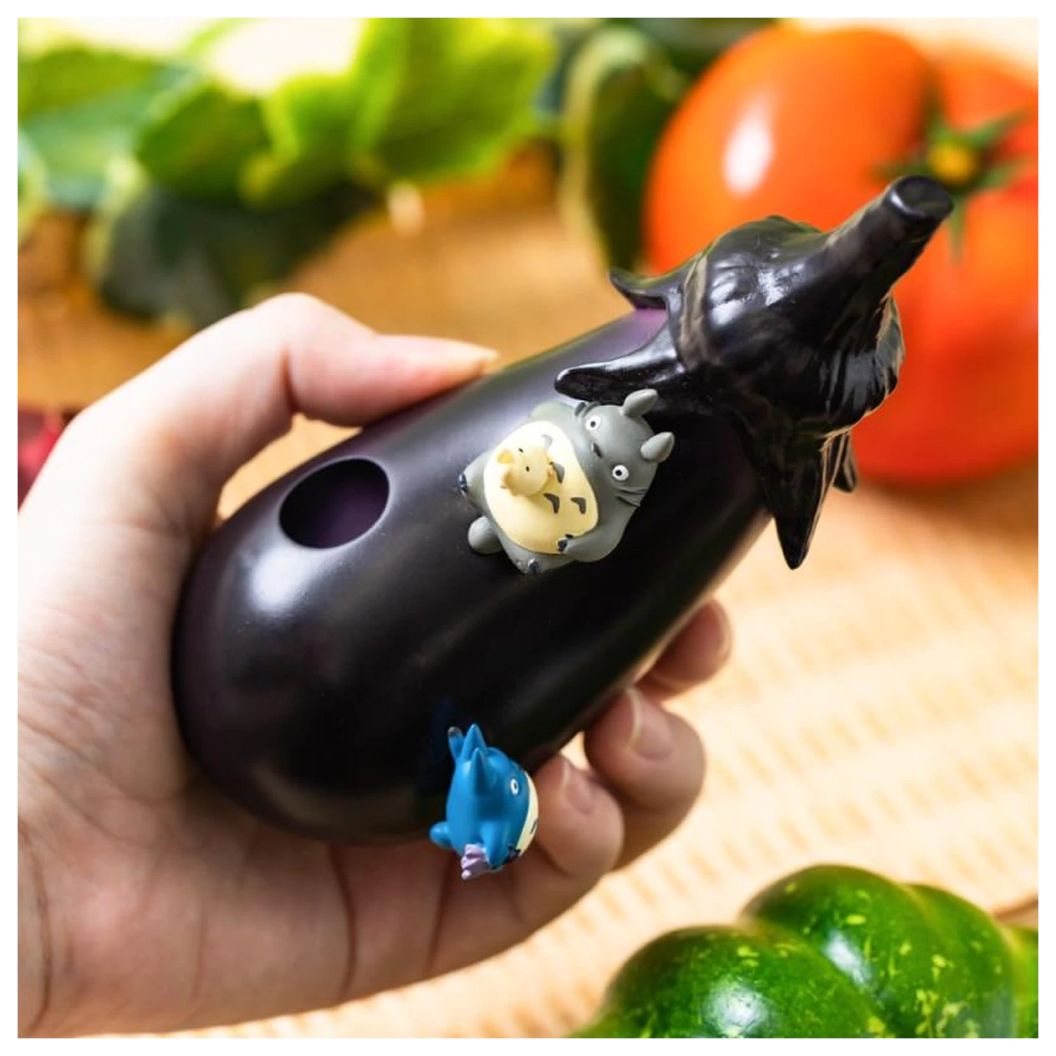 My Neighbor Totoro Aubergine Fig. Soliflore vaza fotografija proizvoda