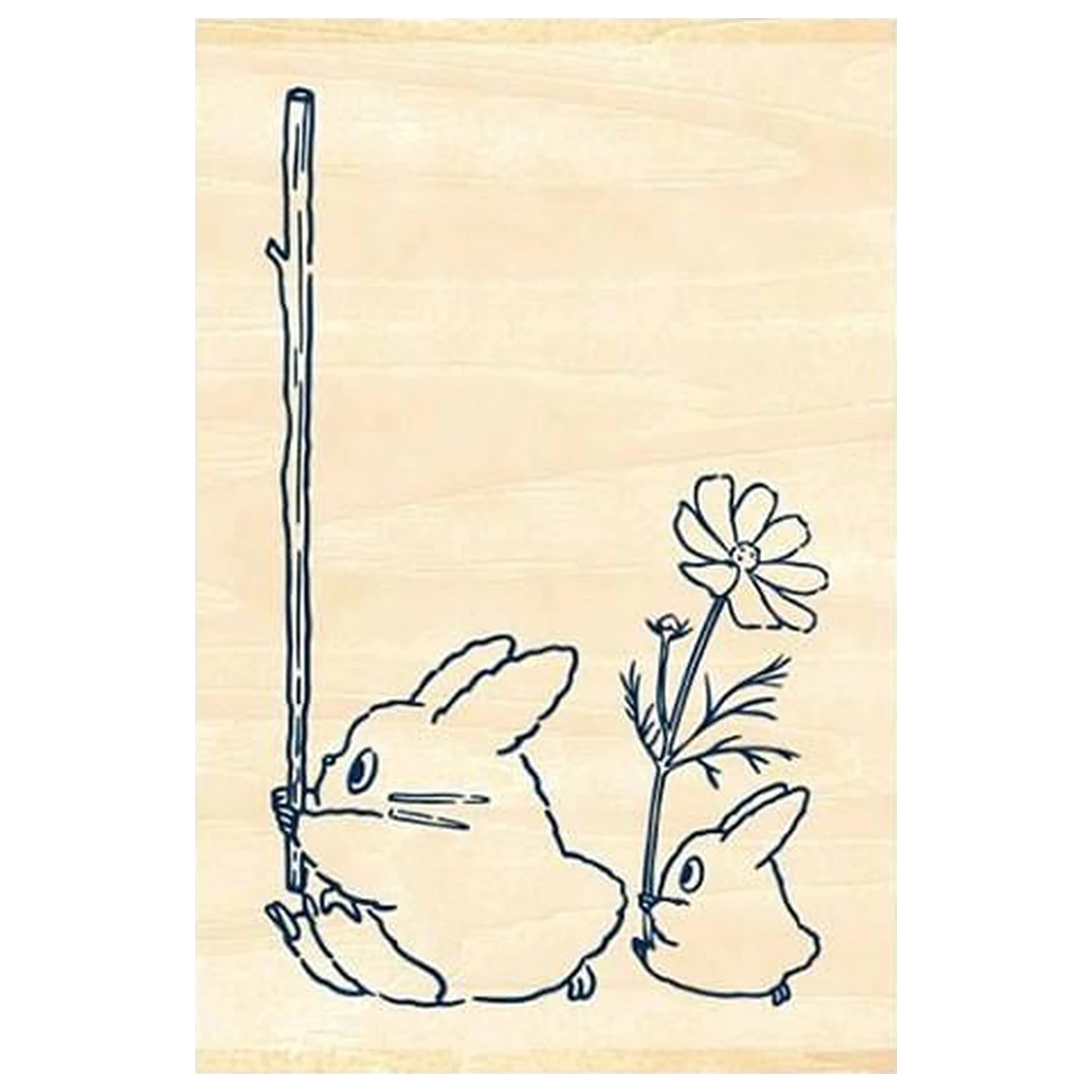 My Neighbor Totoro Plave i Bijele Totoro drvene pečatke fotografija proizvoda