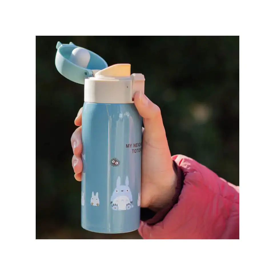 My Neighbor Totoro Bočica za vodu na jedno guranje Mat Plava 350 ml fotografija proizvoda