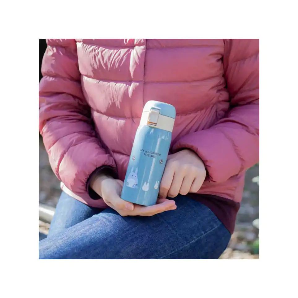 My Neighbor Totoro Bočica za vodu na jedno guranje Mat Plava 350 ml fotografija proizvoda