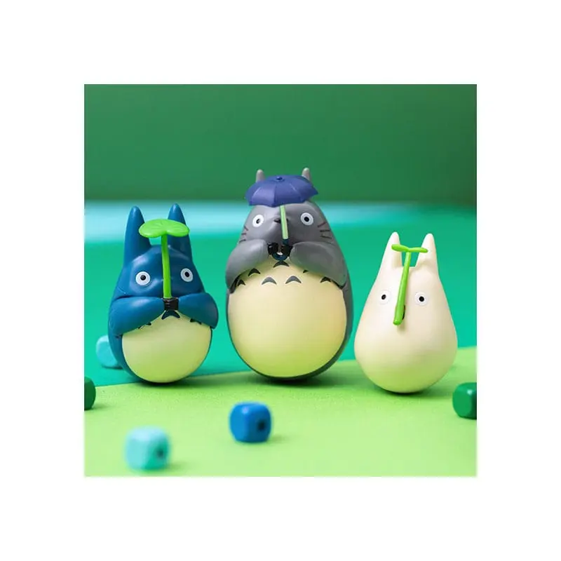 My Neighbor Totoro figurica okruglog dna, mali Totoro s listom 5 cm fotografija proizvoda